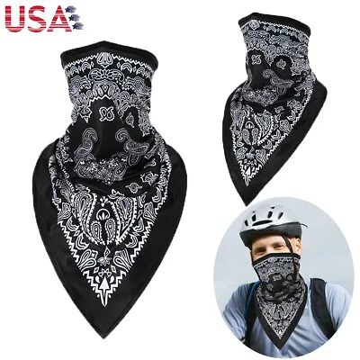 Summer Cooling Bandana Half Face Mask Neck Gaiter Cover Motorcycle Cycling Scarf • $6.99
