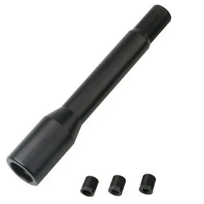 Aluminum Car Shift Knob Extension Gear Shifter Rod Stick Extender Lever Black • $14.30