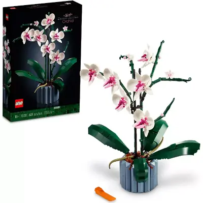 LEGO Icons Orchid 10311 Artificial Plant Building Set With Flowers Home Décor • $34.49