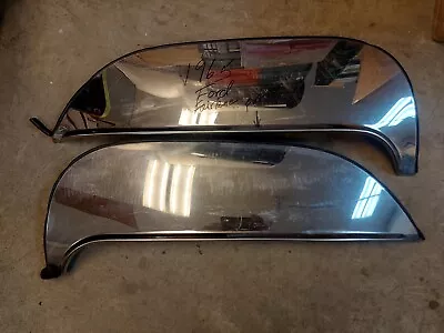 1965  Ford Fairlane FENDER SKIRTS PAIR Stainless Steel Foxcraft FWS-65F FAIRLANE • $69.65