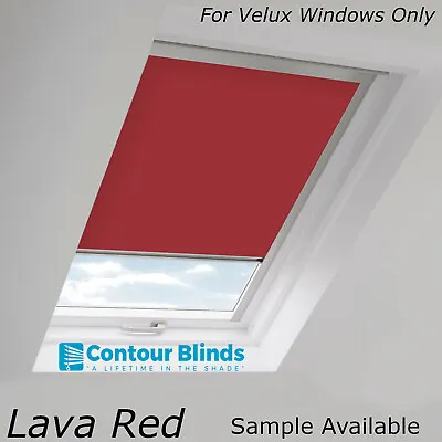 Lava Red Blackout Fabric Skylight  Blind Made For All Velux® Roof Windows • £0.99