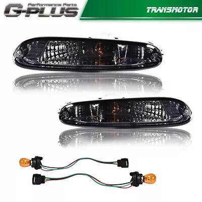 Fit For 1990-1997 Mazda MX-5 Miata Smoke Lens Front Bumper Signal Lights Pair  • $19.86