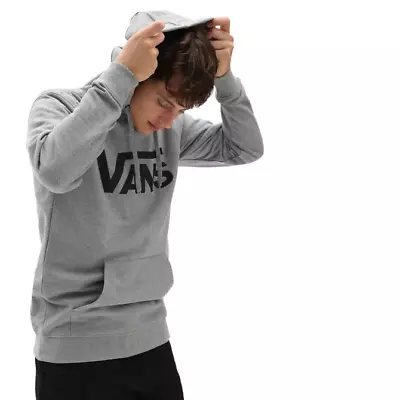 VANS - Mens Hoodie - Classic Pullover Hoodie - Cement Heather Grey/Black • £59