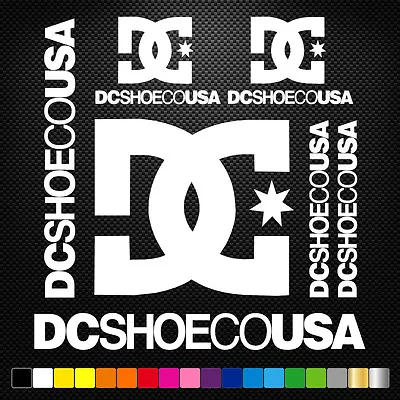 FITS 9x DC SHOES Stickers Sheet Motorcycle Sponsors Auto Tuning Quality • £8.49