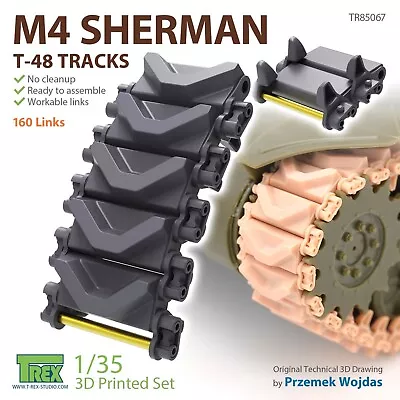 1/35 T-Rex Studio #85067 M4 Sherman T-48 Tracks • $64