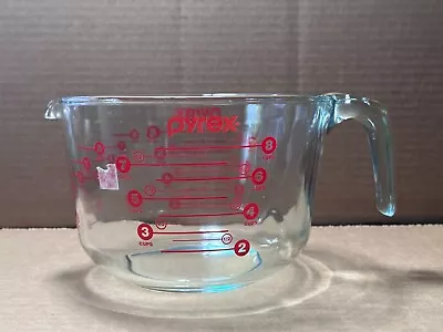 PYREX Vintage 8 Cups 2000 ML 64OZ 564 USA Large Clear Glass Measuring Cup 2000ML • $34.99