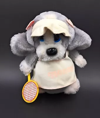 £9.99 • Buy Sad Sam Dog In Tennis Costume 1988 Plush Soft Preloved Toy Vintage Teddy