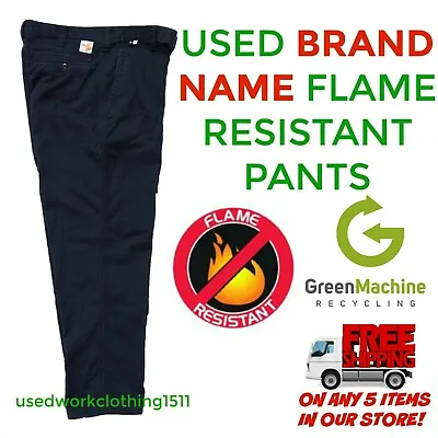 Flame Resistant FR Work Pants Used Cintas Redkap Unifirst G&K Etc • $20.49