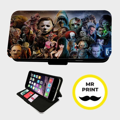 £9.77 • Buy HORROR VISION BOOBIES -  Faux Leather Phone Flip Cover - Fits IPhone & Samsung