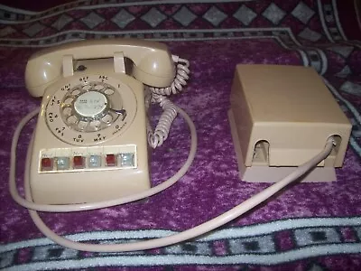 Vintage 1974 ITT Rotary Dial Multi Line Button Desk Phone Almond  • $49.99