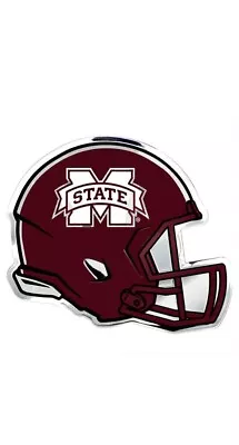 Mississippi State University Bulldogs Helmet Auto Emblem Aluminum Metal... • $7.25