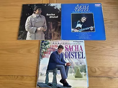 Nice Lot Of 3 Sacha Distel 12  Vinyl Albums • £5