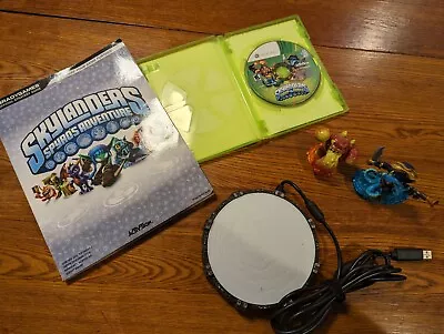 Skylanders Lot 2 Figures 1 Portal XBOX 360 Swamp Force Game AND Strategy Guide • $34.80