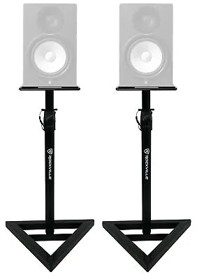 (2) Rockville Adjustable Studio Monitor Speaker Stands For Yamaha HS8 Monitors • $64.95