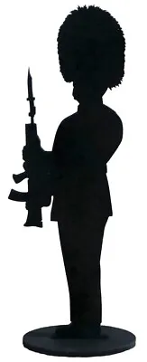 Silhouette Memorial British Army Grenadier Guard Figure With SA80 Rifle 25cm • £9.99