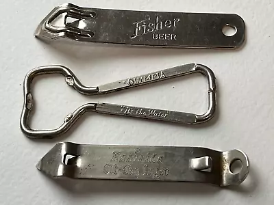 Lot Of3 Vintage Beer Bottle/Can Openers- Fisher Olympia & Eastside • $3.99