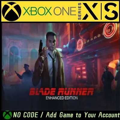 Blade Runner Enhanced Edition Xbox One &Xbox Series X|S Game No Code • $5.99