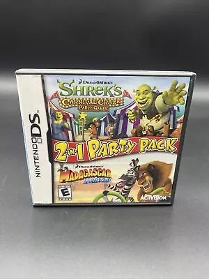 Shrek's Carnival Kraze Madagascar Kartz 2 In 1 Party Pack (Nintendo DS 2009) • $7.80