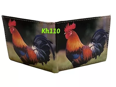 Rooster Printed Handcrafted BI-Fold Wallet • $9.99