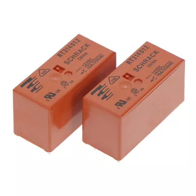 2Pcs Original RT314012 8pins 12V RT314012 16A 250VAC Schrack Relay -dx HF • $8.36