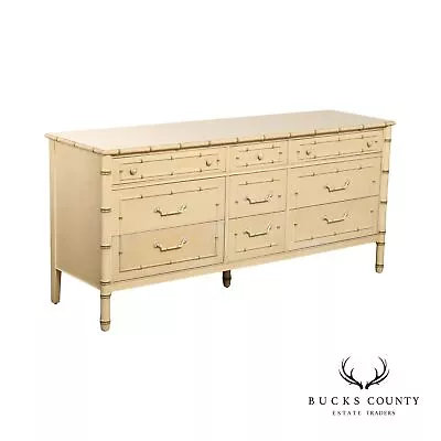 Thomasville 'Allegro' Faux Bamboo Triple Dresser • $965