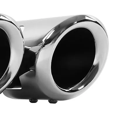 *´ Glossy Quad Exhaust Tip Stainless Steel Carbon Fiber Tail Throat For Land • $402.97