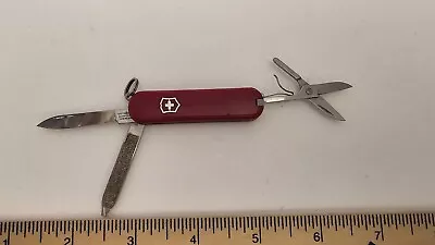 Victorinox Pocket Knife Original Swiss Army Companion Red Alox Toothpick Tweezer • $11.99