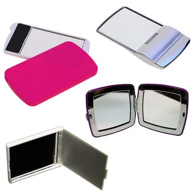 Compact Folding Pocket Mirror Handbag Travel Cosmetic Makeup Portable Vanity LED • £2.99