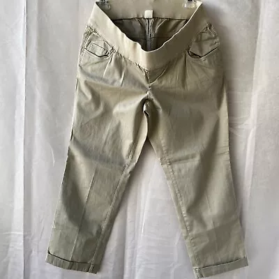 Old Navy Maternity Khaki Ankle Pants Womens Size 2 - Stretchy! • $8.99