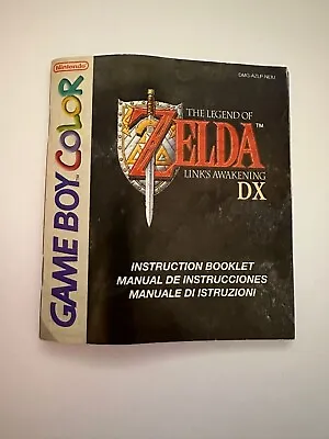 (Instruction Manual Only) Legend Of Zelda: Link's Awakening DX Game Boy Color • £10