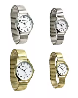 Watches  Easy To Read Ravel Gents &ladies Classic  Watch With Expander Bracelet • £10.99