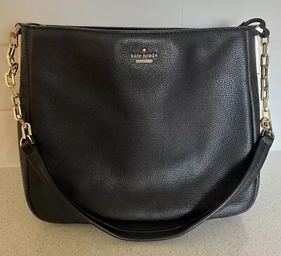 Kate Spade Black Medium Leather Handbag • $90