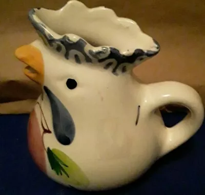  Italian Majolica Pottery Adorable Duck Gravy Cup / Creamer. Marked  • $45.70