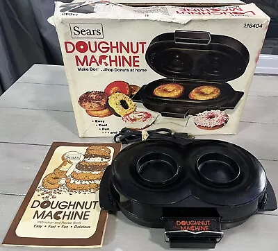 Vintage Sears Doughnut Machine Donut Shop At Home With Recipe Book 34 6404 • $34.95