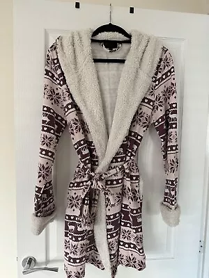 £0.99 • Buy Topshop Fairisle Dressing Gown - Size Large