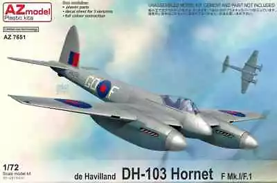 1/72 Post War Fighter: De Havilland Hornet F.1 [RAF] #7651 : AZ MODELS • $29.95