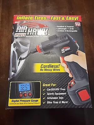 Air Hawk Pro Automatic Cordless Tire Inflator Portable Air Compressor. (Read) • $119