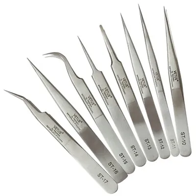 VETUS Original Tweezers High Precise For Eyelash Extensions ST-13 ST-15 ST-17 AU • $48.57