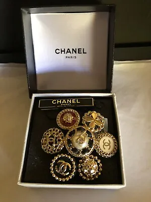 $2499 • Buy Chanel 10p Vintage  New Tags Cc Logo Brooch Pin Box