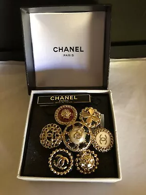 Chanel 10p Vintage  New Tags Cc Logo Brooch Pin Box • $2499