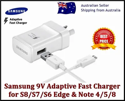 Genuine Samsung Galaxy Fast AC Wall Charger S6 S7 S8 S9 S10 S20+ NOTE 8 9 10 • $5.99