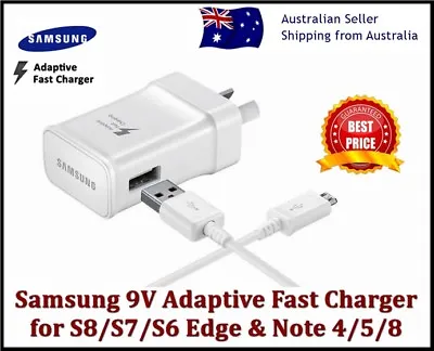 Original Samsung Galaxy Fast AC Wall Charger S6 S7 S8 S9 S10 S20+ NOTE 5 8 9 10  • $18.99