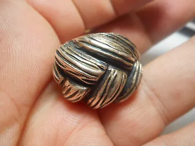 Ring Size 11 Big Heavy Sterling  Chunky Unisex   Vintage Mint Solid 21 Gram • $69