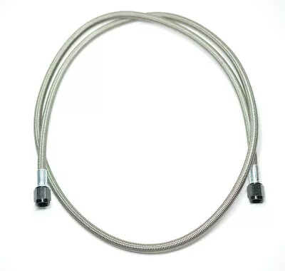 48  Long / 4' Fragola -4 AN To 4 AN Braided Stainless Steel Hose Assembly Black • $31.47