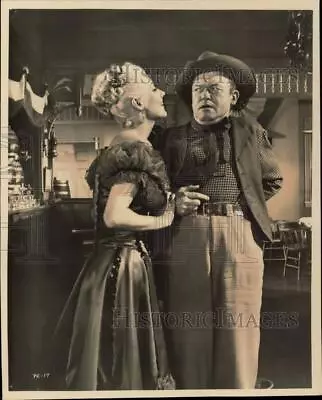 Press Photo Dolores Moran And Frank Sully In A Scene From  Silver Lode  • $29.88