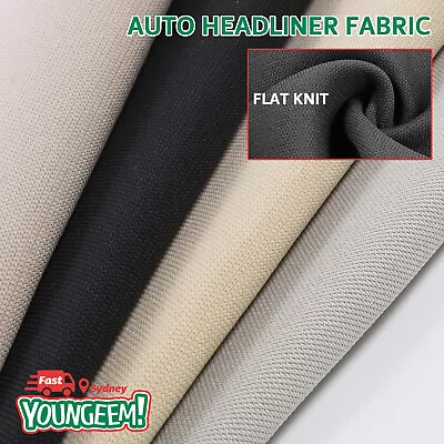 Flat Knit Car Headliner Material Foam Roof Lining Fabric Auto Headlining Replace • $5.99