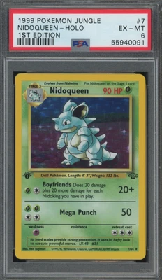 $2.25 • Buy Pokemon Nidoqueen Jungle 1st Edition Holo Rare #7 PSA 6 -091B1
