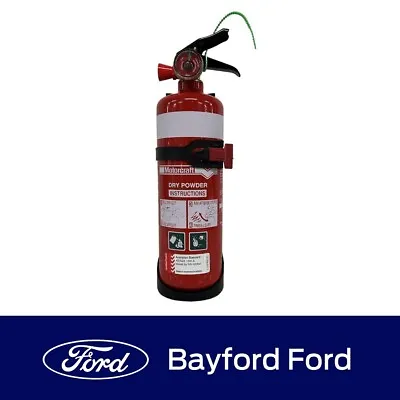 Genuine Ford Fire Extinguisher 1kg Dry Powder With Bracket Car Home Boat Caravan • $103.59