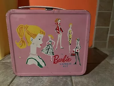 Vintage 1994 BARBIE Metal LUNCH BOX   Does Have WEAR  No Thermos • $10