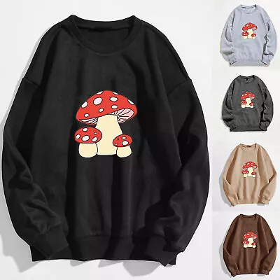 Women's Sweater 2x Womens Cute Frog Sweatshirt Kawaii Mushroom Hoodie For Teen • $46.32
